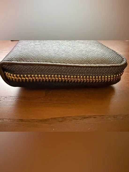 Kate Spade New York Navy Saffiano Zip Around Wallet - Picture 3 of 11